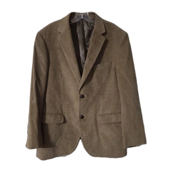 Dockers Classic Corduroy Blazer Sportcoat Jacket, Tan, 46R - Picture 1 of 4